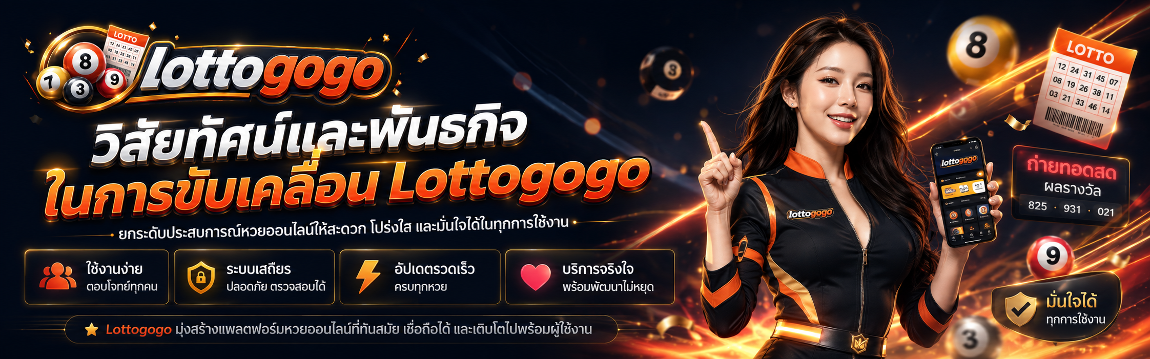 วิสัยทัศน์และพันธกิจ Lottogogo